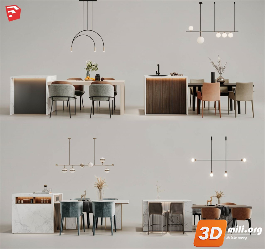 Kitchen island Skp Files